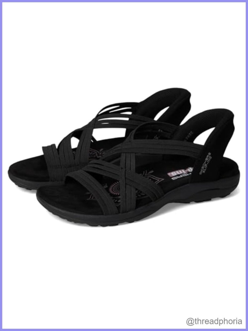 Skechers Reggae Slim Hands Free Slip-Ins Machine Washable Vegan Sandals
